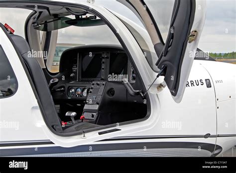 Display of the Cirrus SR22 Cockpit at the Farnborough International ...