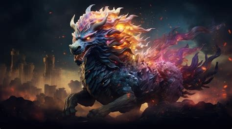 Premium AI Image | Legendary Qilin Creature Kirin Of Chinese Mythology ...