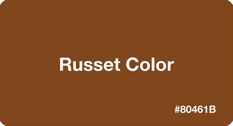 Russet Color HEX Code #80461b