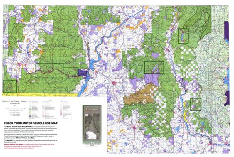 Colville National Forest Visitor Map by US Forest Service R6 Pacific ...