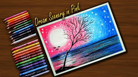 Easy Scenery Drawing With Wax Crayons - Does society consider them a ...