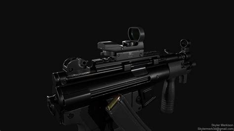 Skyler Merkison - Hk Mp5k: Game Weapon Modeled/Textured