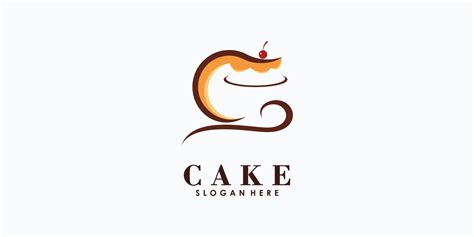 cake logo design vector with creative concept for your cake shop ...