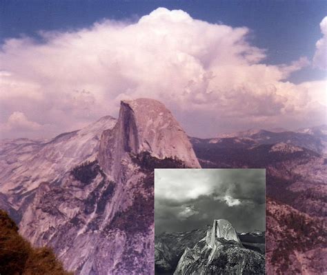 Photo-ops: Ansel Adams Photo Hunt - Half Dome from Glacier Point.