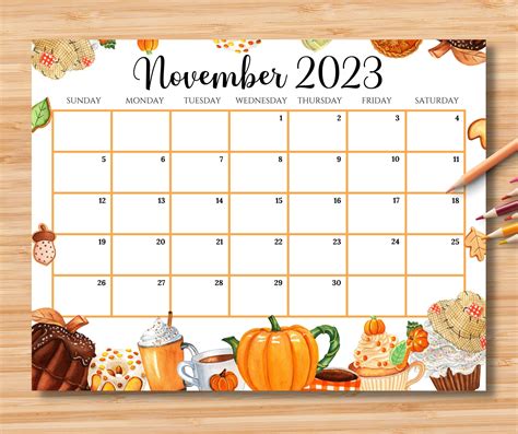 Thanksgiving Calendar, Happy Thanksgiving, November Calender, Fillable ...