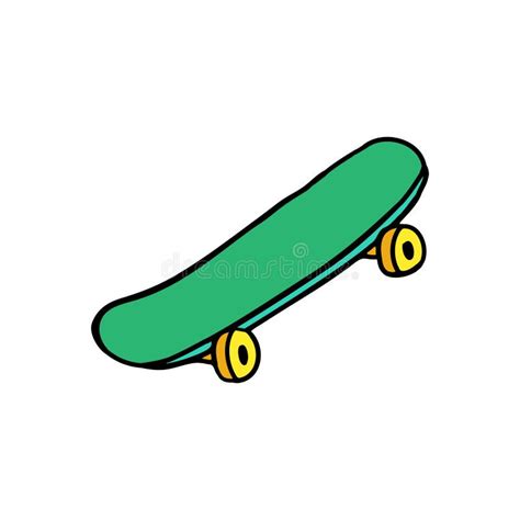 Skateboard Vector Illustration Stock Vector - Illustration of fire ...