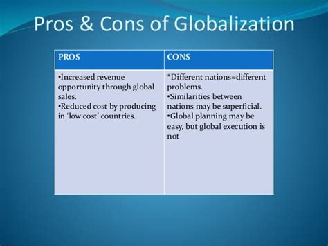 Economic globalization pros and cons essay - reportthenews631.web.fc2.com