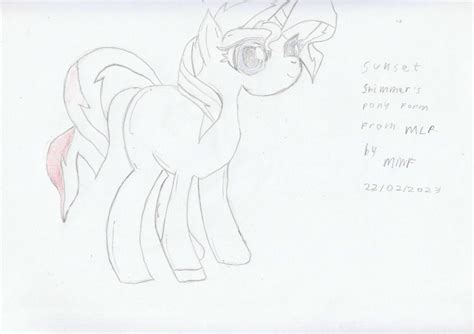 Sunset Shimmer Pony Form by MattanzaMFedora on DeviantArt