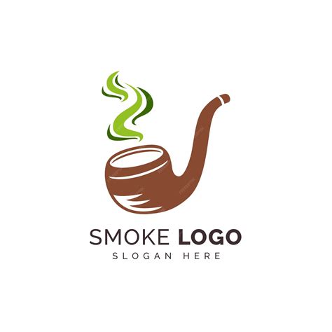 Premium Vector | Flat design smoke logo template