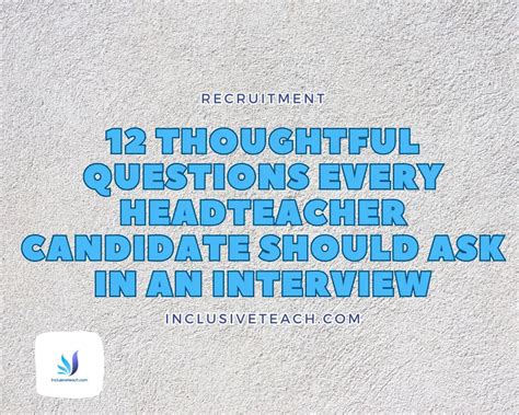 Questions Every Headteacher Candidate Should Ask in an Interview