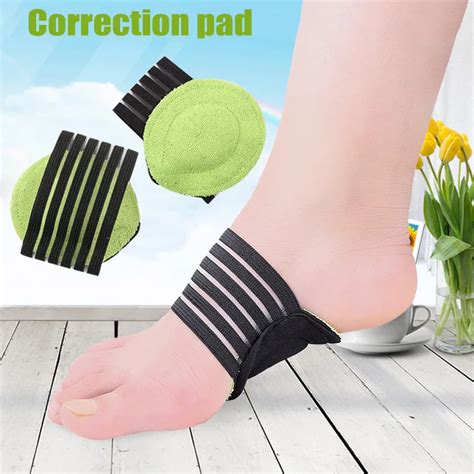 1 Pair Foot Arch Support Strap Bandage design Breathable Cushioned Arch ...