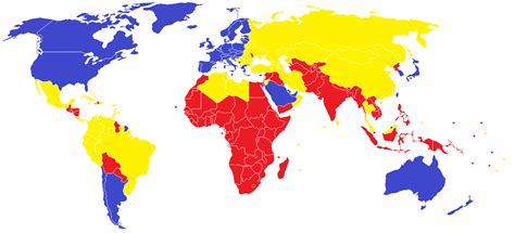 The First, Second & Third Worlds In 2016 Based on HDI - Brilliant Maps