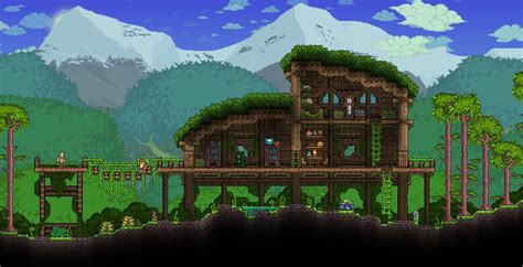 Jungle House | Jungle house, Terraria house design, Terraria house ideas