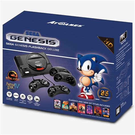 Buy SEGA Genesis Flashback HD Console with 85 Games and 4 Controllers ...