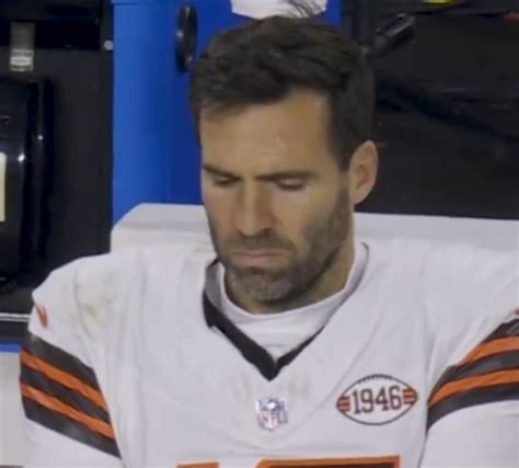 Joe Flacco struggled to stay awake on the sideline of TNF as the Browns ...