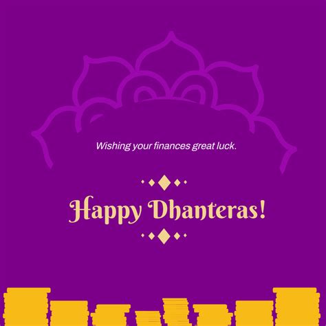 Free Dhanteras Wishes Vector Template - Edit Online & Download ...