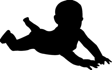 Silhouette Infant Clip art - Silhouette png download - 1076*673 - Free ...