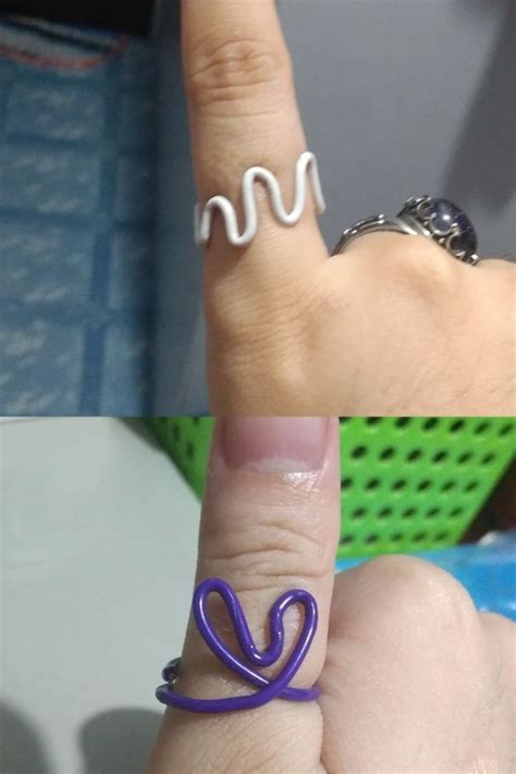 Paperclip Rings Tutorial | Manualidades, Pulseras, Tablas de skate