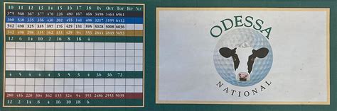 Course Details - Odessa National Golf Club