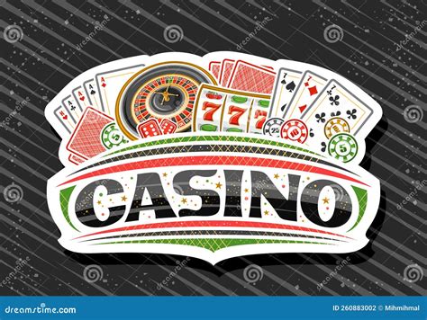 Vector logo for Casino stock vector. Illustration of money - 260883002