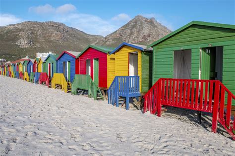 The Vividly Colorful Bo-Kaap Homes and Muizenberg Beach Bungalows in ...