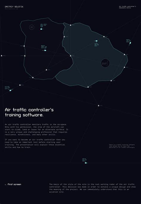 Air traffic controller’s training software. on Behance