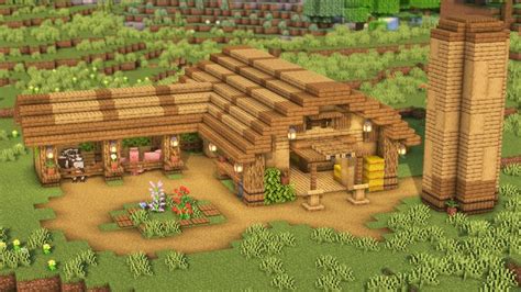 A simple barn for animals. By u/fedomc | Minecraft farm, Minecraft barn ...