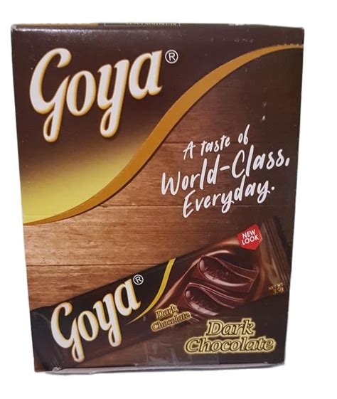 Goya Dark Chocolate (1 box x 840 grams) - 24 pieces x 35 grams per box ...