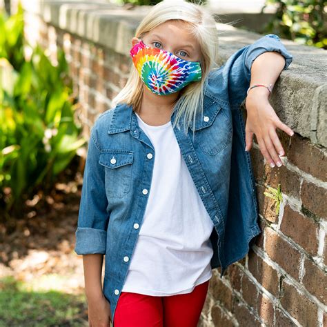 Tie Dye Adjustable Kids' Face Mask