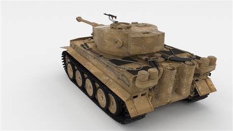 Fully built Panzer Tiger Tank Early interior and engine 3D model | CGTrader