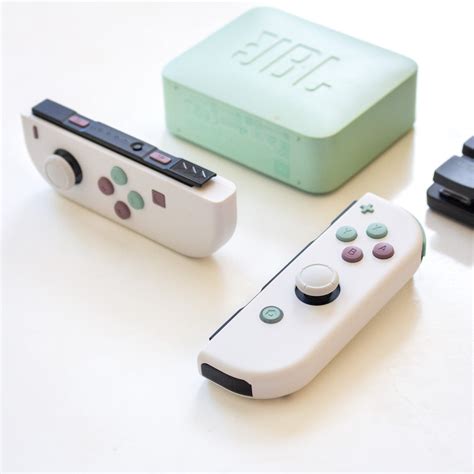 Custom JoyCons Nintendo Switch Joy-Con Controller Mods White with Grey ...