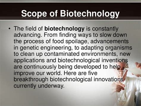 Recent biotechnology innovations