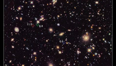 Hubble peers into era of first galaxies