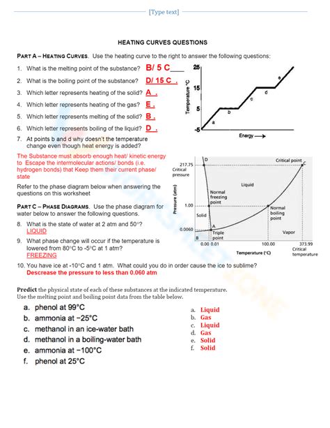 Free heating curve of water worksheet, Download Free heating curve of ...