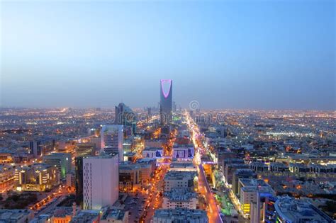 Riyadh Skyline Night View #7 Stock Image - Image of buildings, capital ...