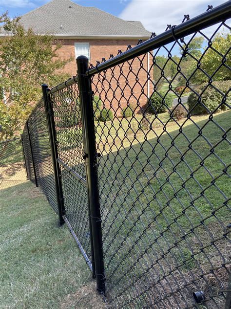 Black chain link Fence : r/fence