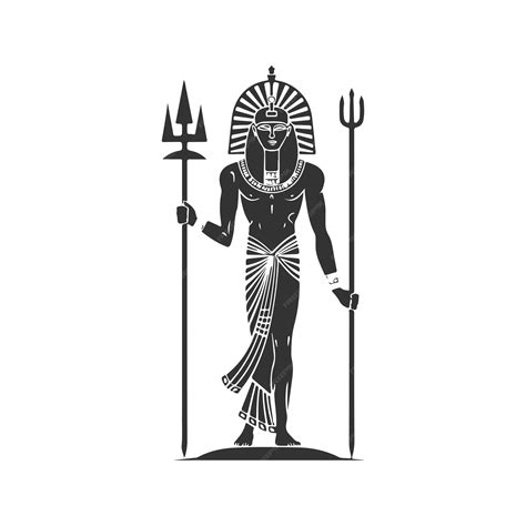 Premium Vector | Ancient egypt wearing suit, vintage logo line art ...