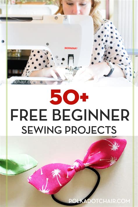 50+ Simple & Easy Beginner Sewing Projects | Polka Dot Chair