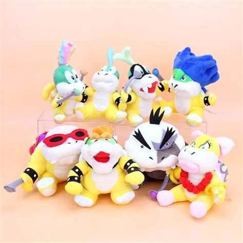 Aliexpress.com : Buy 8pcs/set Super Mario Koopalings Plush Toys Wendy ...