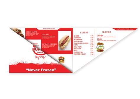 Burger Joint Menu Options :: Behance