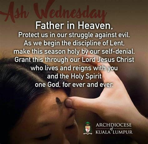 Ash Wednesday Quotes and Prayers