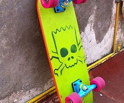 pointer perchè no Già skateboard bart simpson carbone Squallido Salva