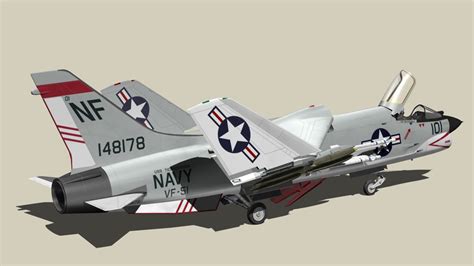 Vought Crusader F8 Model - TurboSquid 1495636