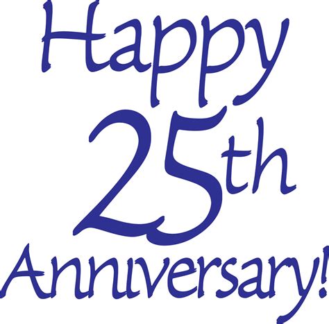 25th Anniversary Clip Art Free - ClipArt Best