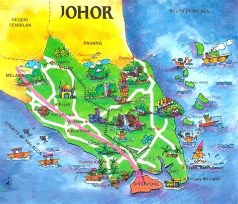 Johor Bahru Tourist Map - Brenda Tatiania