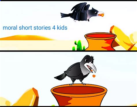 The Thirsty Crow Story with Moral in English for Kids