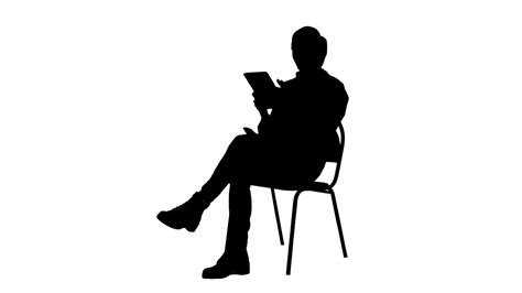 Free Person Reading Silhouette, Download Free Person Reading Silhouette ...