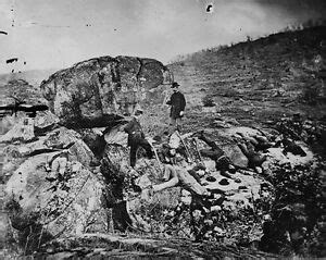 New 8x10 Civil War Photo: Casualties Litter Devil's Den, Battle of ...