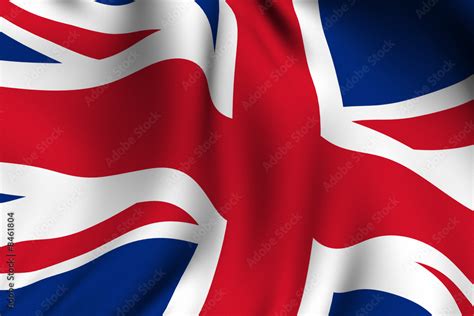 Rendered British Flag Stock Illustration | Adobe Stock