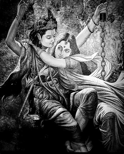 Radha krishna, black, god, love, graphy, serenity, white, HD phone ...